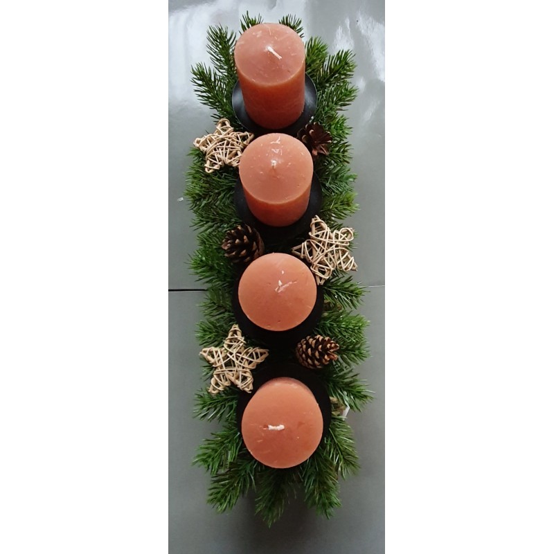 Advents Gesteck cognac