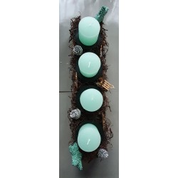 Advents Gesteck mint