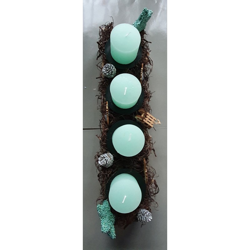 Advents Gesteck mint
