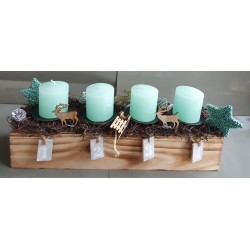 Advents Gesteck mint