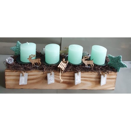 Advents Gesteck mint
