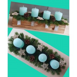 Advents Gesteck mint