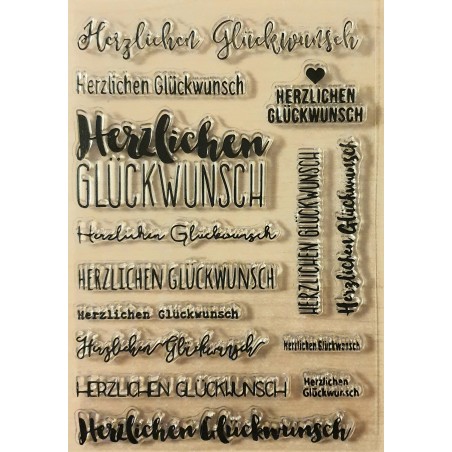 Clear Stamps Herzlichen Glückwunsch