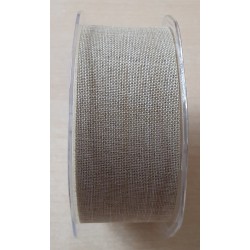 Dekoband Leinenoptik natur