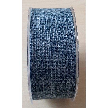 Dekoband Leinenoptik jeansblau