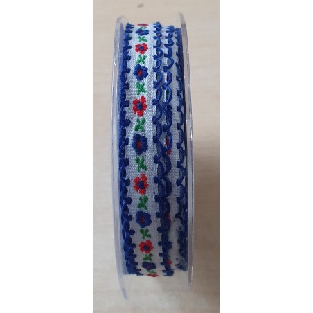 Dekoband Folklore blau