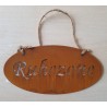 Metall Schild rost Ruhezone