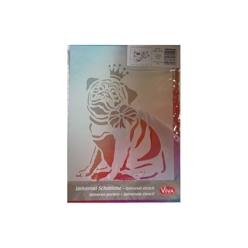 Schablone A4 Mops