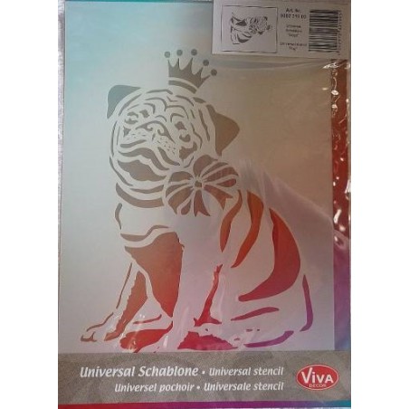 Schablone A4 Mops