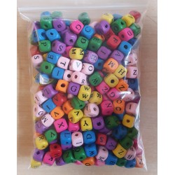 Holzwürfel Perlen Buchstaben