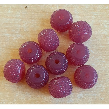 Sparkling Resin Perlen pflaume