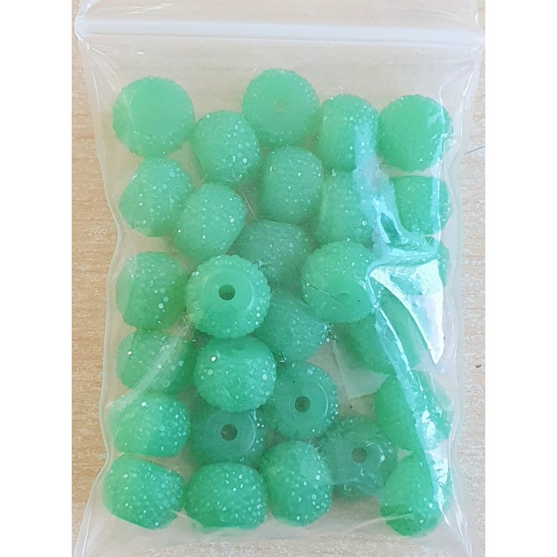 Sparkling Resin Perlen seegrün