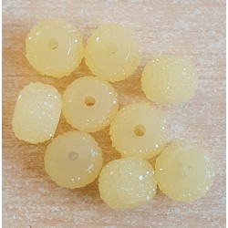 Sparkling Resin Perlen hellgelb