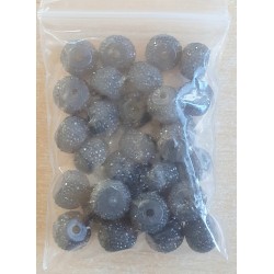 Sparkling Resin Perlen grau