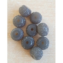 Sparkling Resin Perlen grau