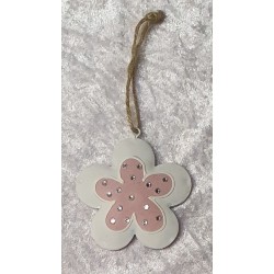 Metall Blume mit Strassteinen 1