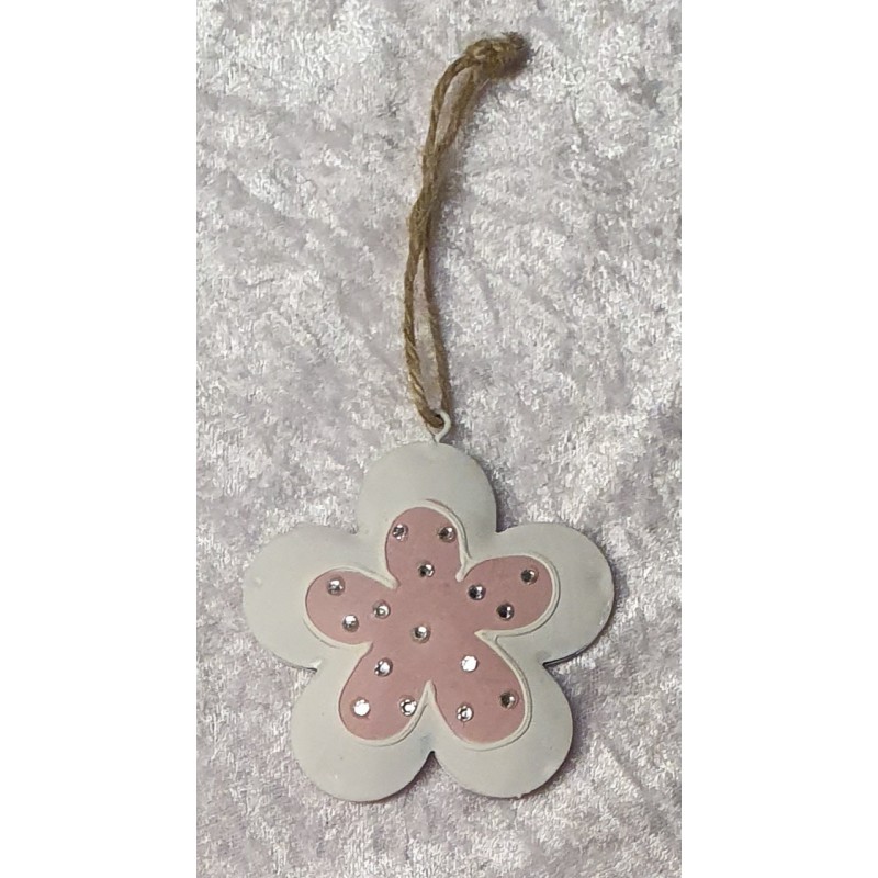 Metall Blume mit Strassteinen 1