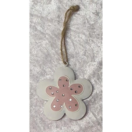 Metall Blume mit Strassteinen 1