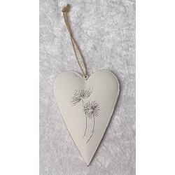 Metall Herz Pusteblume 1