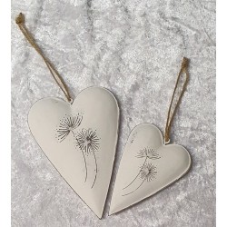 Metall Herz Pusteblume 1