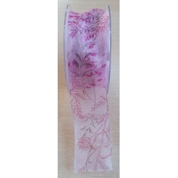 Dekoband Gräser rosa