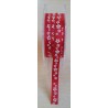 Dekoband Blumen rot
