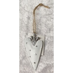 Metall Herz mit Krone 2