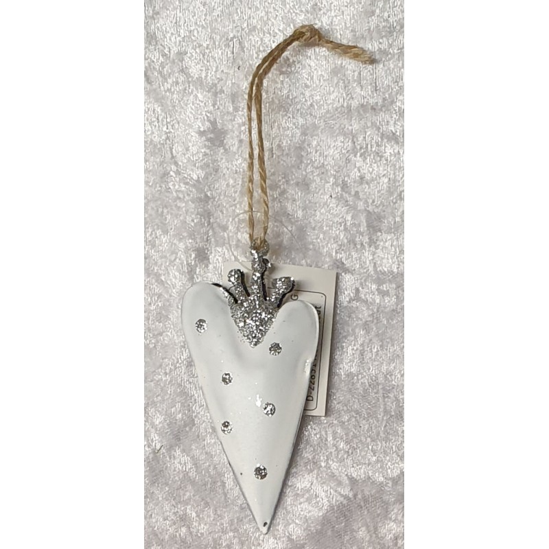 Metall Herz mit Krone 2