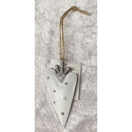 Metall Herz mit Krone 2