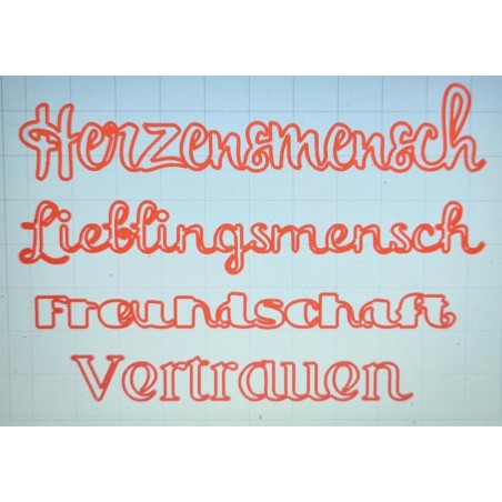 Schablone Herzensmensch