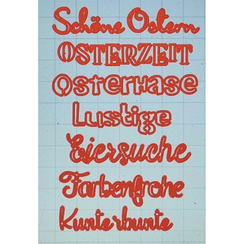 Schablone Osterzeit