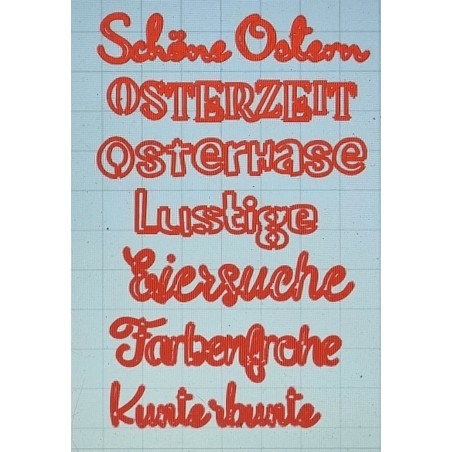 Schablone Osterzeit