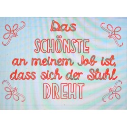 Schablone Job/Stuhl