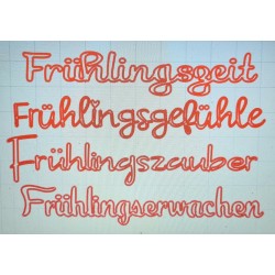 Schablone Frühlingszeit