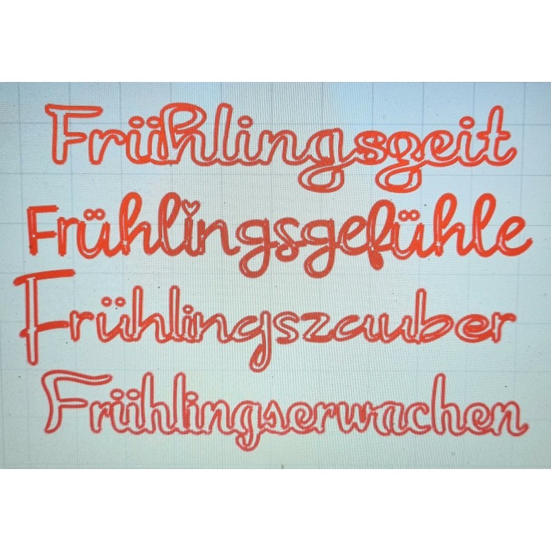 Schablone Frühlingszeit