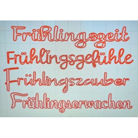 Schablone Frühlingszeit