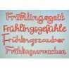 Schablone Frühlingszeit