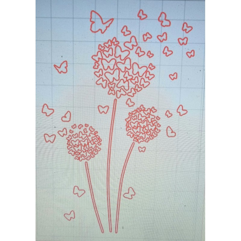 Schablone Pusteblume