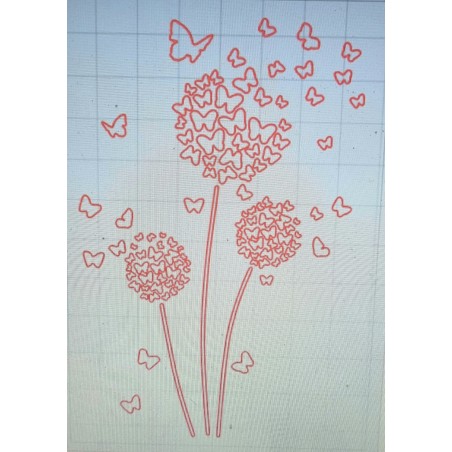 Schablone Pusteblume