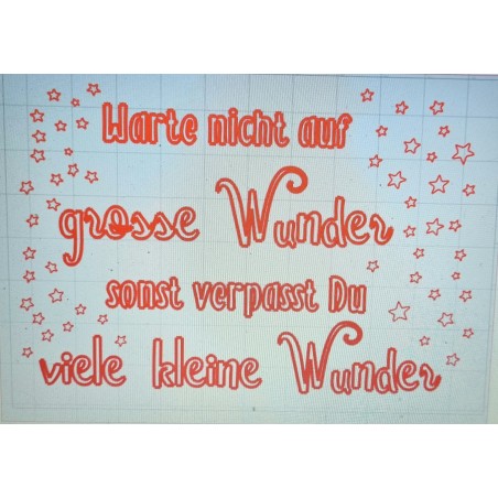 Schablone Wunder