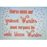 Schablone Wunder