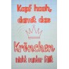Schablone Kopf hoch