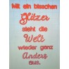 Schablone Glitzer