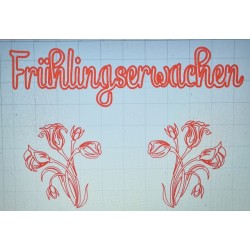Schablone Frühlingserwachen