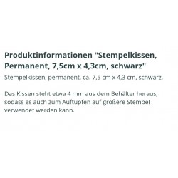 Stempelkissen schwarz