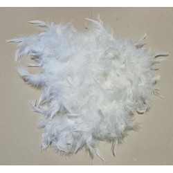 Feder Girlande weiss