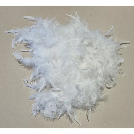 Feder Girlande weiss