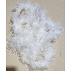 Feder Girlande weiss