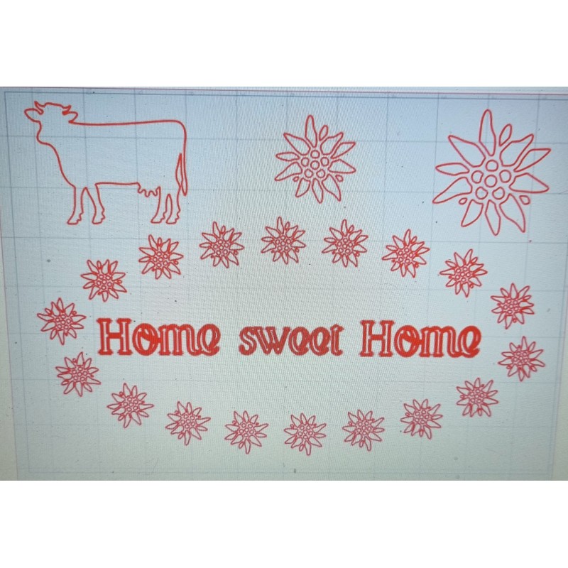 Schablone Home sweet Home