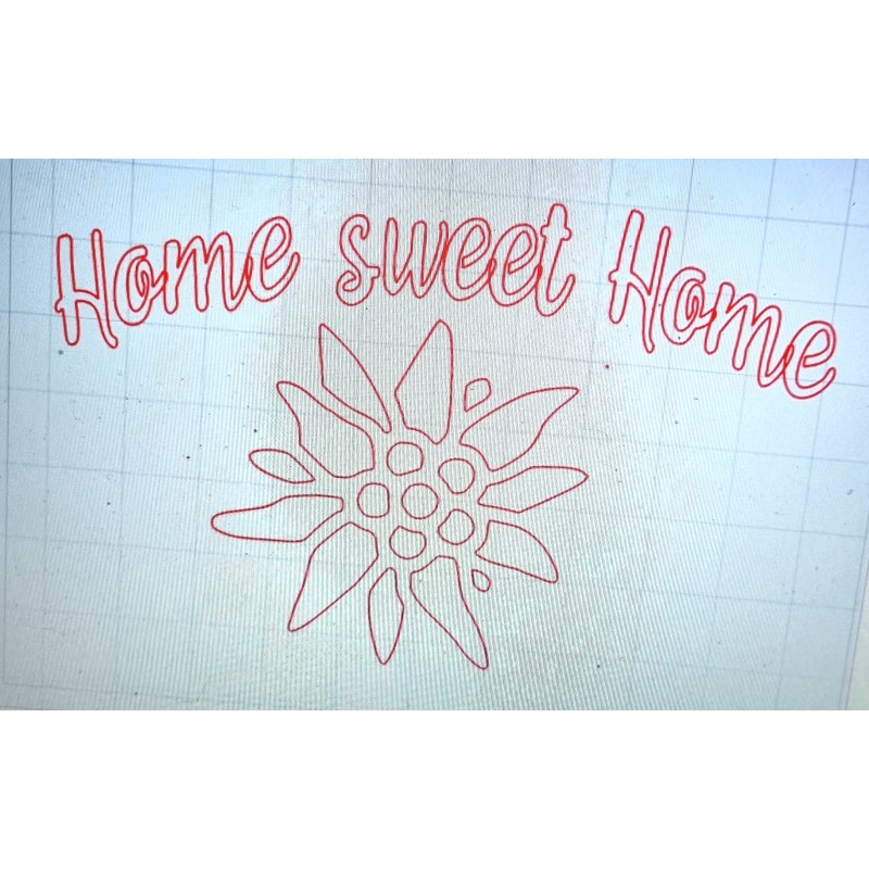 Schablone Home sweet Home